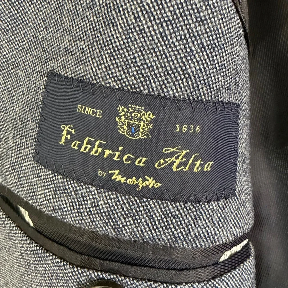 Banana Republic Mens 44R Blazer Fabbrica Alta Marzotto Italian Wool Sport Coat